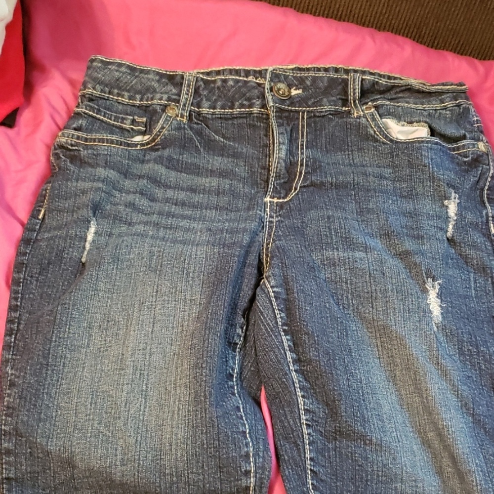 Torn Jean Shorts